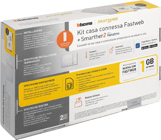 COSA PUOI FARE CON IL KIT CASA CONNESSA FASTWEB + SMARTHER 2