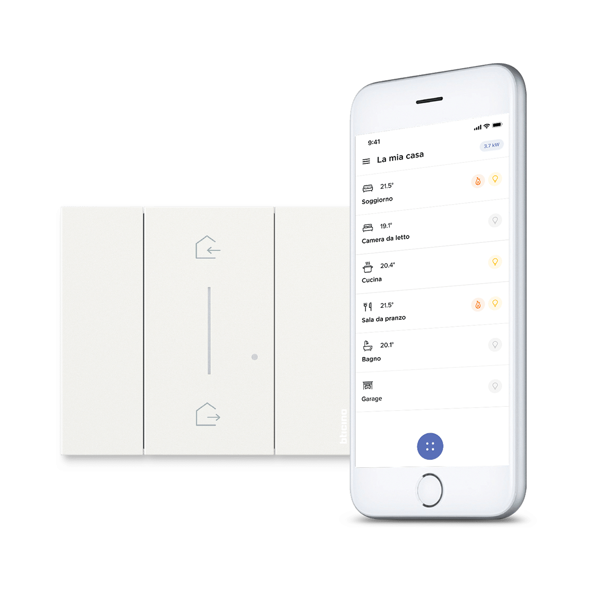 Interruttori, prese e illuminazione smart che funzionano con