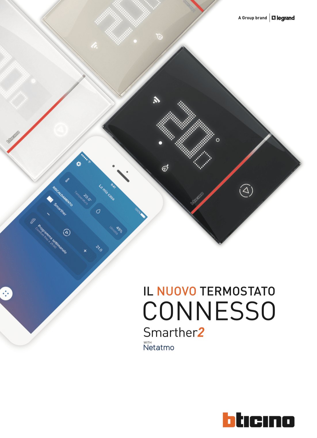 Termostato con WiFi integrato  Smarther2 - Il termostato connesso