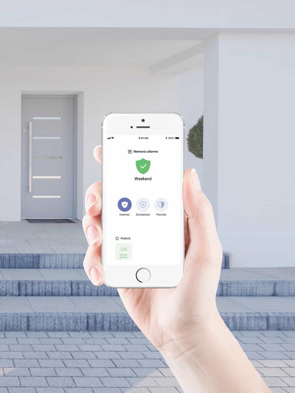 smartphone con app Home+Security