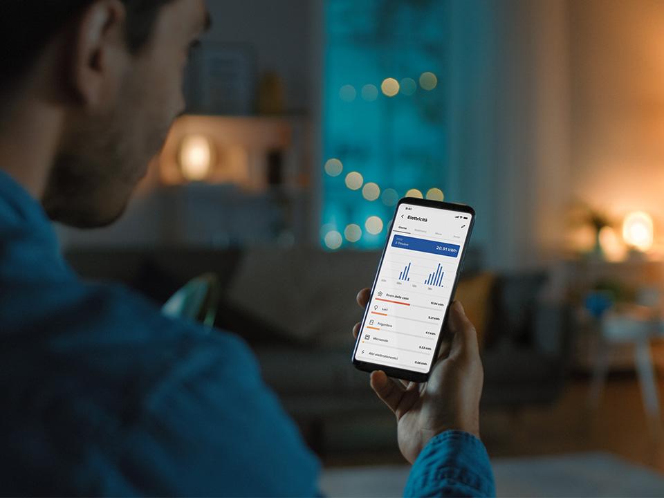 Controllo dei consumi dall'app Home+Control