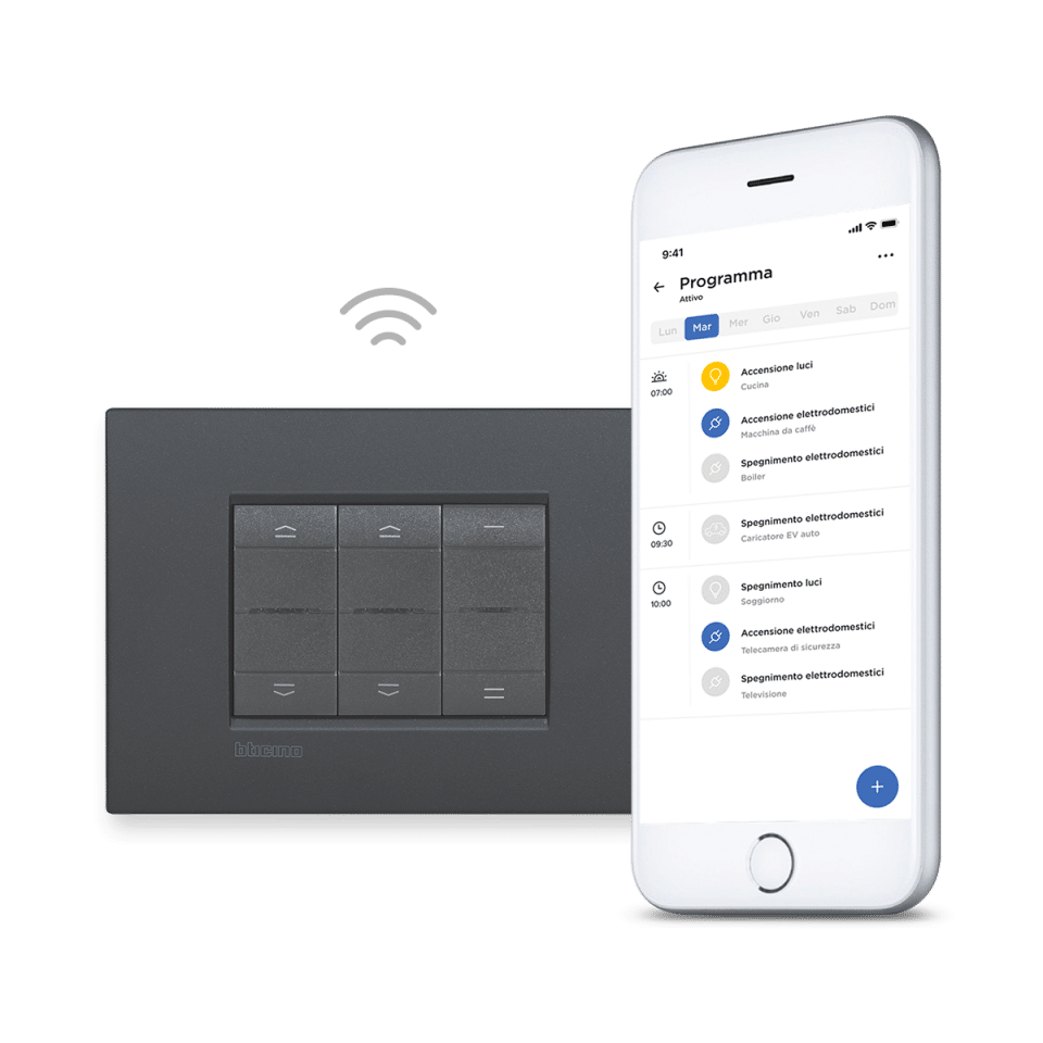 placca livinglight smart e app Home+Control