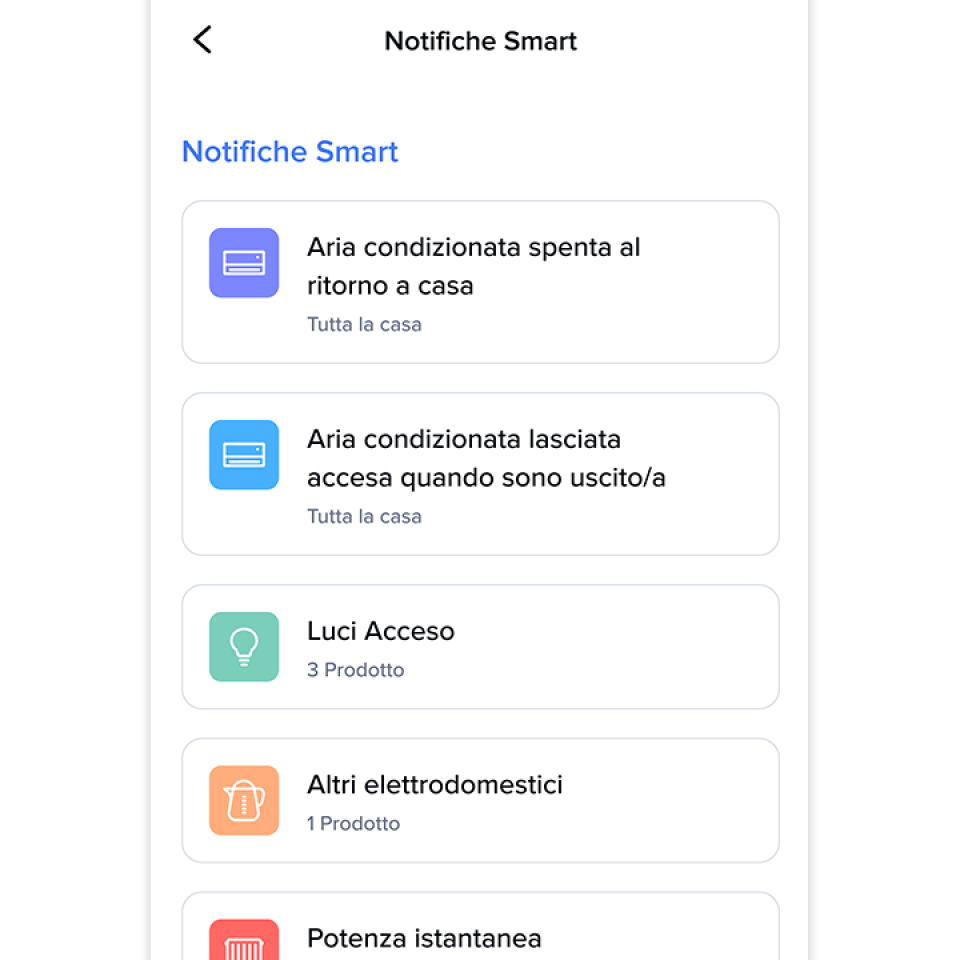 Gestione con l'app Home + Control