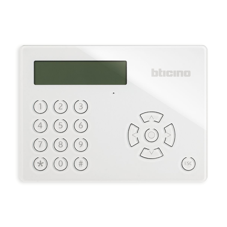 Tastiera multifunzione con display LCD per antifurto
